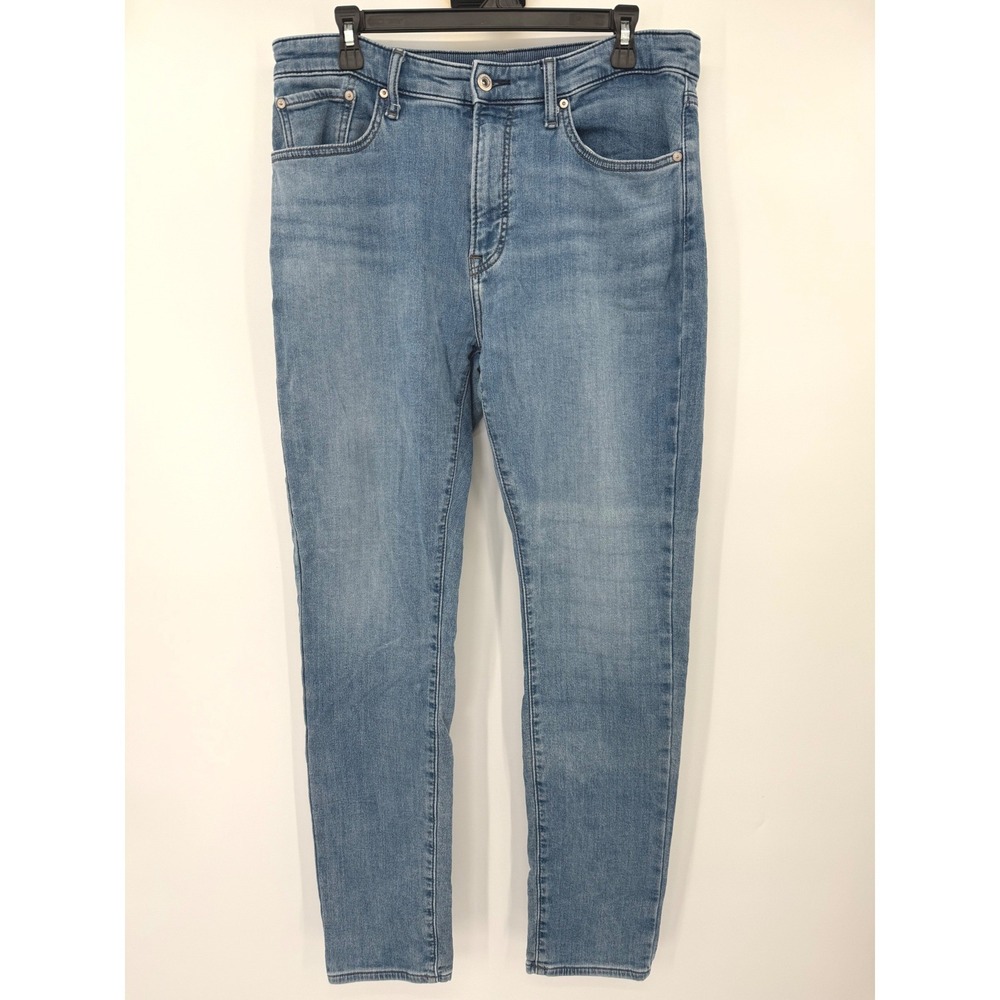 Uniqlo Jeans Mens L Light Blue Ultra Stretch Skinny Fit 321-428685 Denim Pants